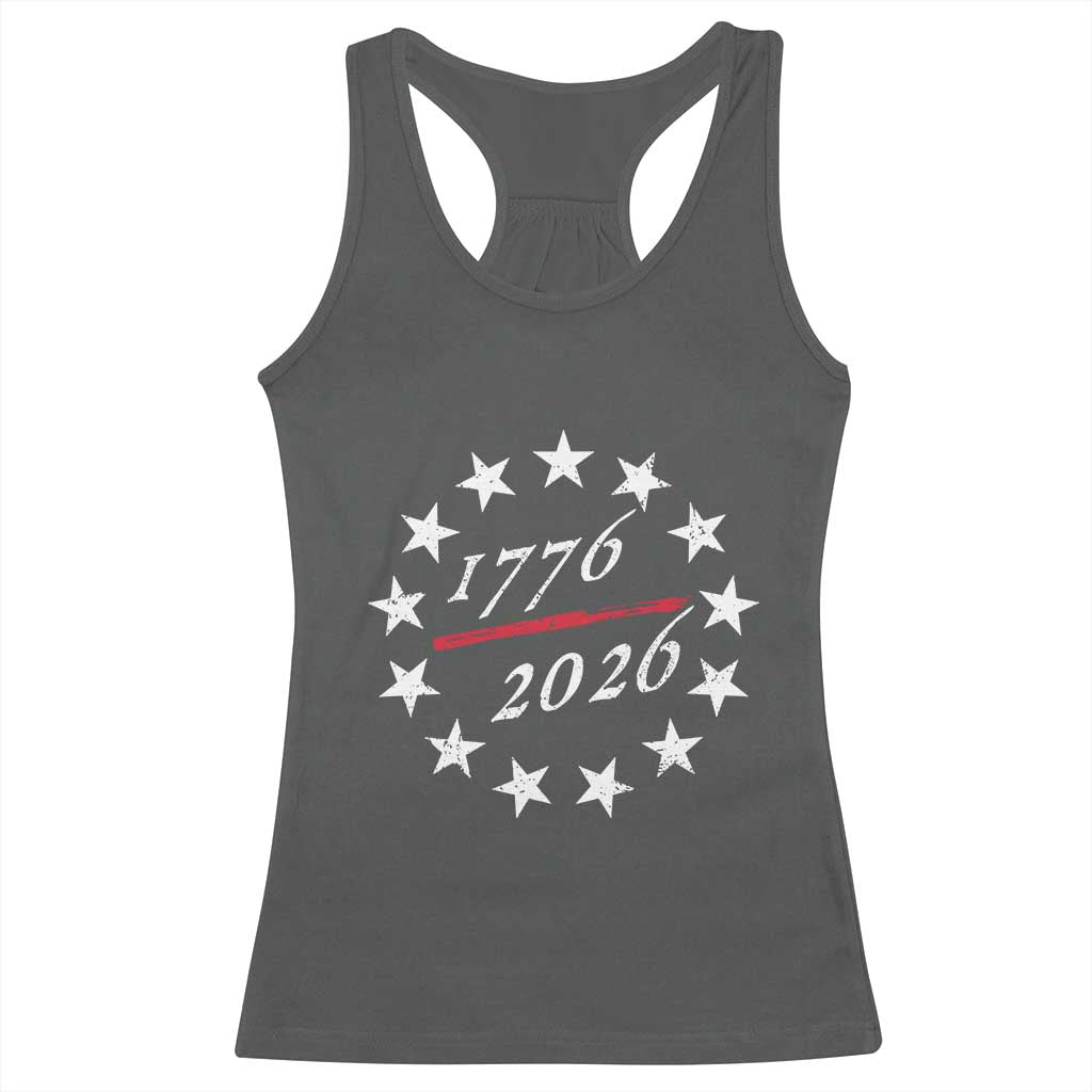 250 Years America Anniversary Racerback Tank Top 13 Stars 1776 2026 250th Independence Day