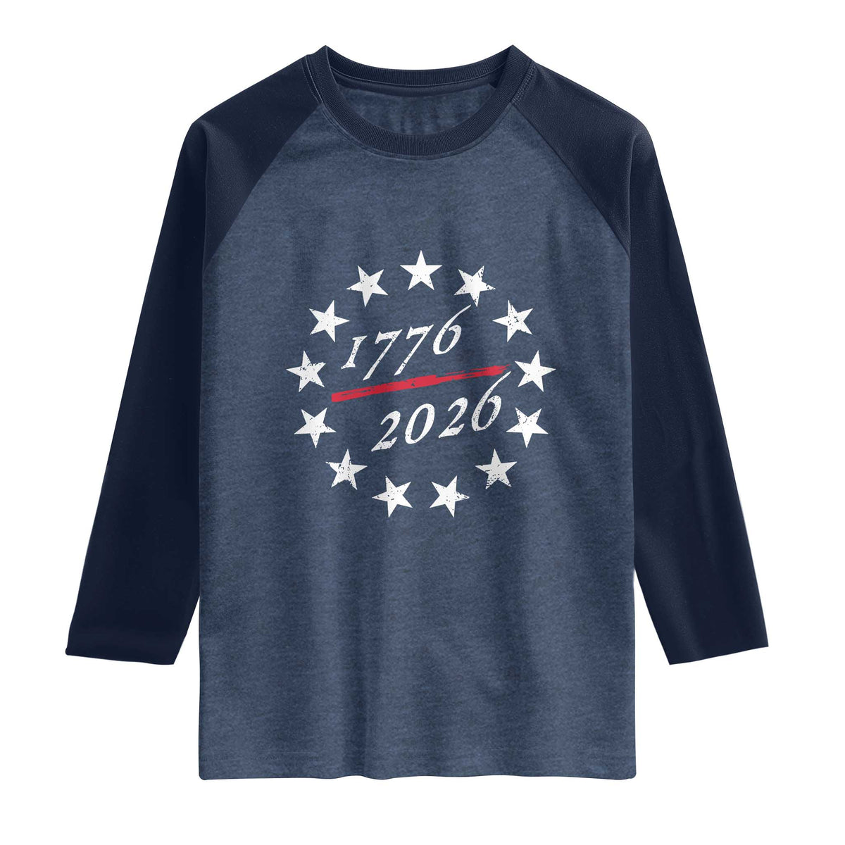 250 Years America Anniversary Raglan Shirt 13 Stars 1776 2026 250th Independence Day