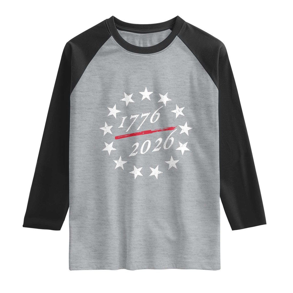 250 Years America Anniversary Raglan Shirt 13 Stars 1776 2026 250th Independence Day
