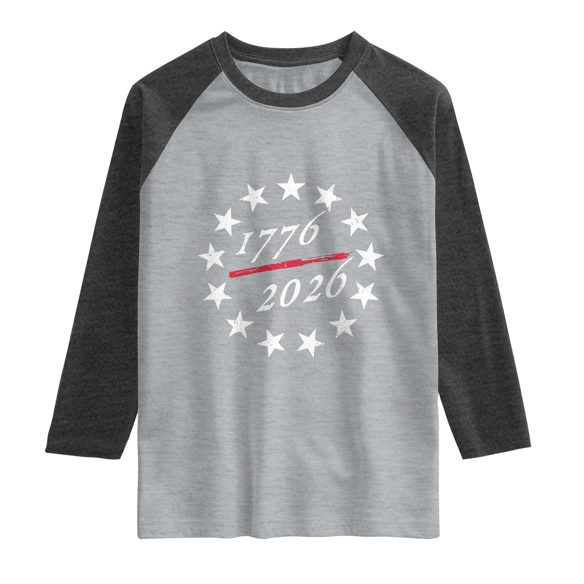 250 Years America Anniversary Raglan Shirt 13 Stars 1776 2026 250th Independence Day