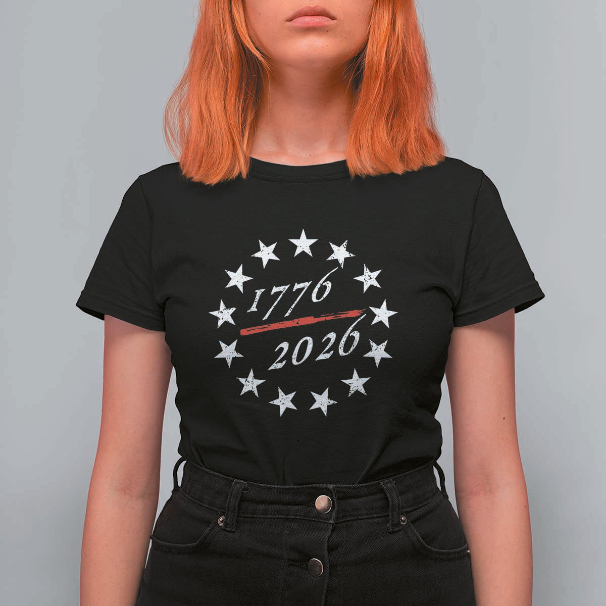 250 Years America Anniversary T Shirt For Women 13 Stars 1776 2026 250th Independence Day