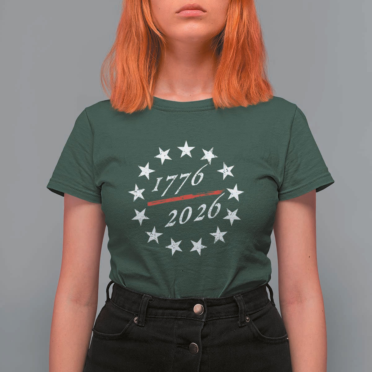 250 Years America Anniversary T Shirt For Women 13 Stars 1776 2026 250th Independence Day
