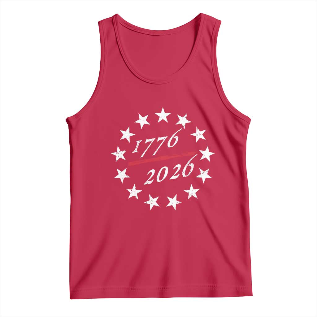 250 Years America Anniversary Tank Top 13 Stars 1776 2026 250th Independence Day