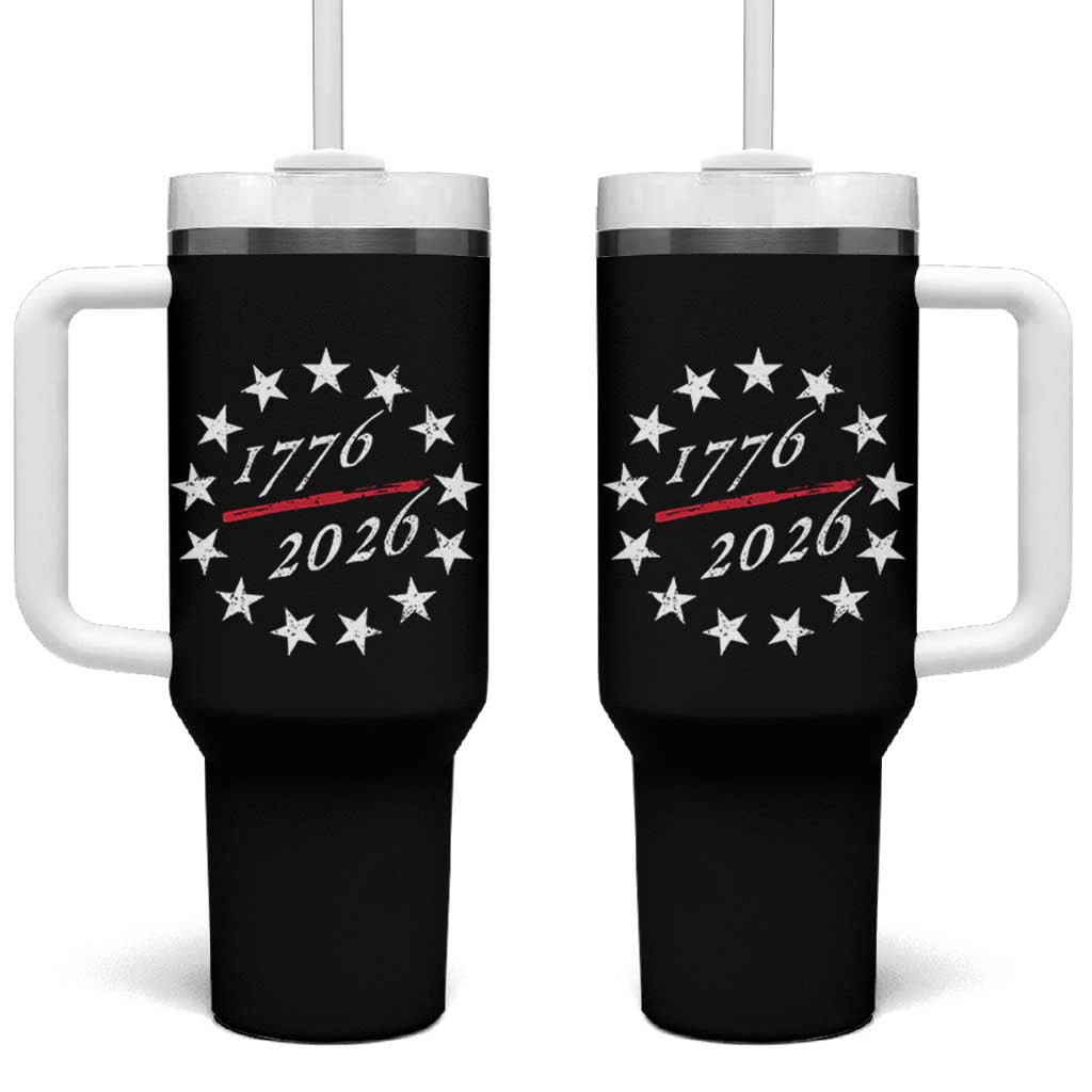 250 Years America Anniversary Tumbler With Handle 13 Stars 1776 2026 250th Independence Day