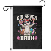 Funny Easter Day Six Seven Bruh Garden Flag 67 Bunny Easter Eggs