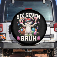 Funny Easter Day Six Seven Bruh Spare Tire Cover 67 Bunny Easter Eggs