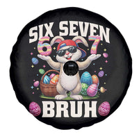Funny Easter Day Six Seven Bruh Spare Tire Cover 67 Bunny Easter Eggs
