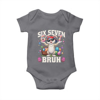 Funny Easter Day Six Seven Bruh Baby Onesie 67 Bunny Easter Eggs