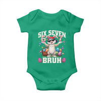 Funny Easter Day Six Seven Bruh Baby Onesie 67 Bunny Easter Eggs