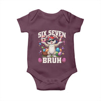 Funny Easter Day Six Seven Bruh Baby Onesie 67 Bunny Easter Eggs