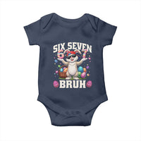 Funny Easter Day Six Seven Bruh Baby Onesie 67 Bunny Easter Eggs