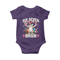 Funny Easter Day Six Seven Bruh Baby Onesie 67 Bunny Easter Eggs