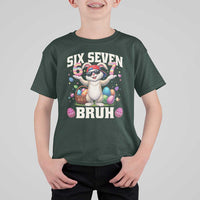 Funny Easter Day Six Seven Bruh T Shirt For Kid 67 Bunny Easter Eggs