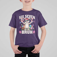 Funny Easter Day Six Seven Bruh T Shirt For Kid 67 Bunny Easter Eggs