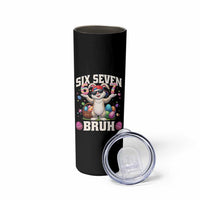 Funny Easter Day Six Seven Bruh Skinny Tumbler 67 Bunny Easter Eggs