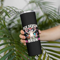 Funny Easter Day Six Seven Bruh Skinny Tumbler 67 Bunny Easter Eggs