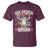 Funny Easter Day Six Seven Bruh T Shirt 67 Bunny Easter Eggs