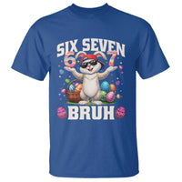 Funny Easter Day Six Seven Bruh T Shirt 67 Bunny Easter Eggs