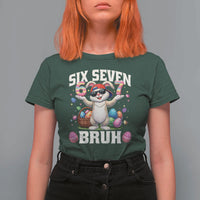 Funny Easter Day Six Seven Bruh T Shirt For Women 67 Bunny Easter Eggs