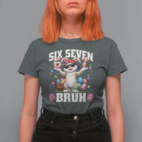 Funny Easter Day Six Seven Bruh T Shirt For Women 67 Bunny Easter Eggs