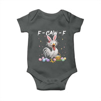 Funny Easter Day F Caw F Chicken Bunny Rooster Meme Baby Onesie