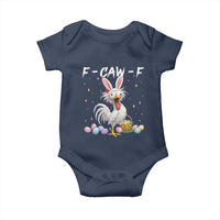 Funny Easter Day F Caw F Chicken Bunny Rooster Meme Baby Onesie