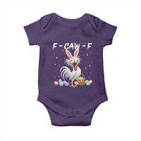 Funny Easter Day F Caw F Chicken Bunny Rooster Meme Baby Onesie