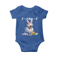 Funny Easter Day F Caw F Chicken Bunny Rooster Meme Baby Onesie