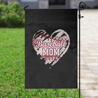 Baseball Mom Garden Flag Baseball Mama Life Game Day Vintage Heart