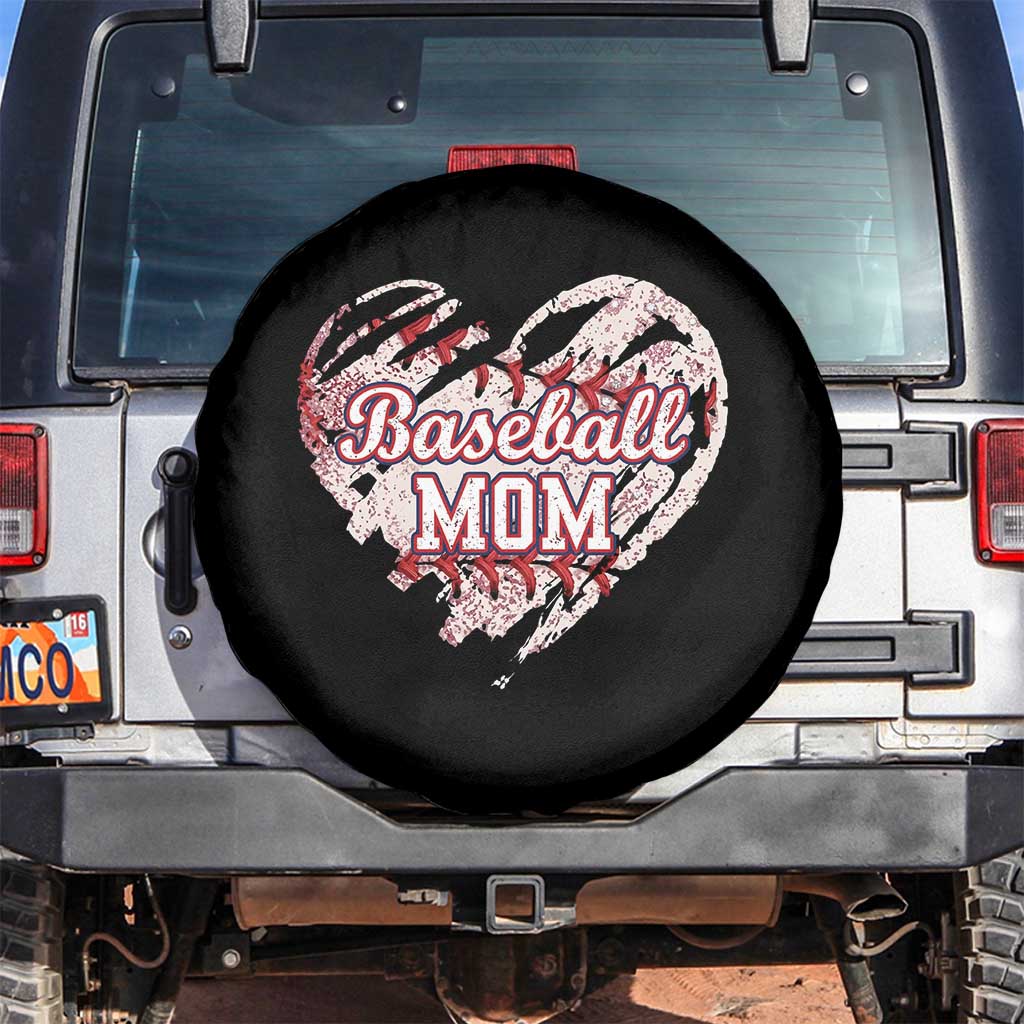 Baseball Mom Spare Tire Cover Baseball Mama Life Game Day Vintage Heart