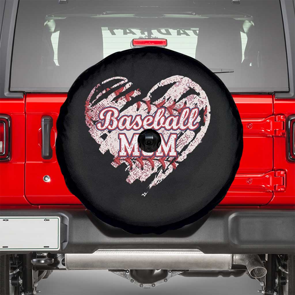 Baseball Mom Spare Tire Cover Baseball Mama Life Game Day Vintage Heart