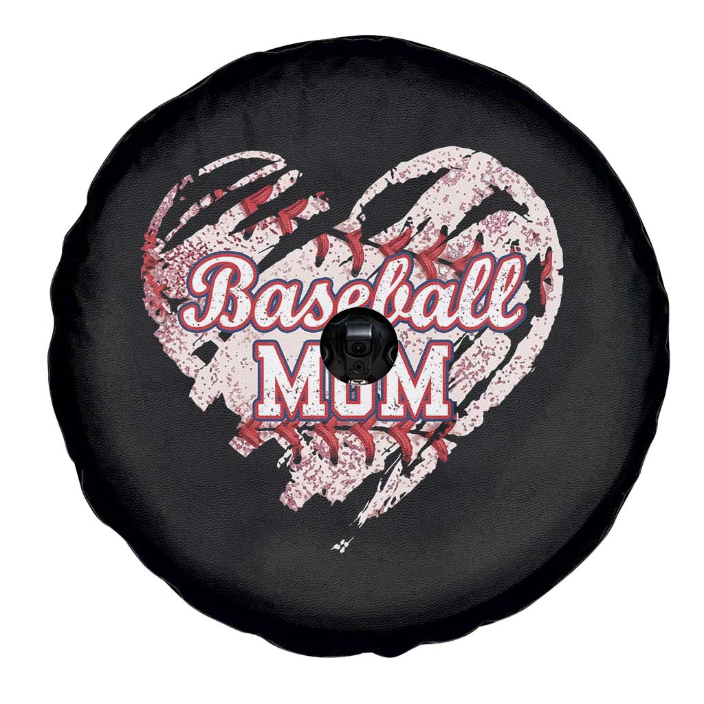 Baseball Mom Spare Tire Cover Baseball Mama Life Game Day Vintage Heart