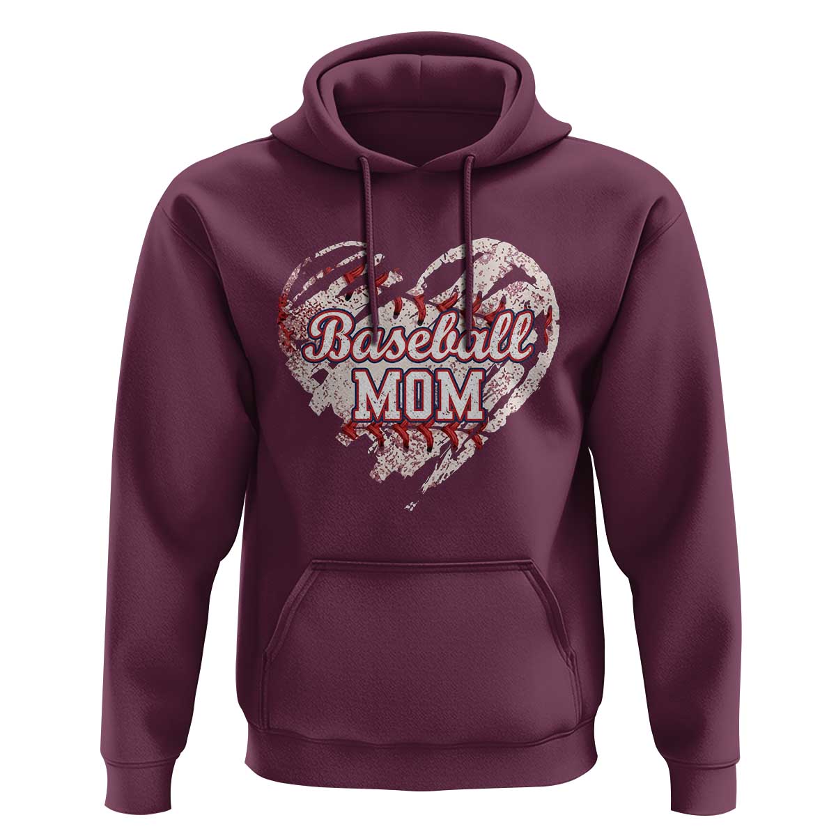 Baseball Mom Hoodie Baseball Mama Life Game Day Vintage Heart