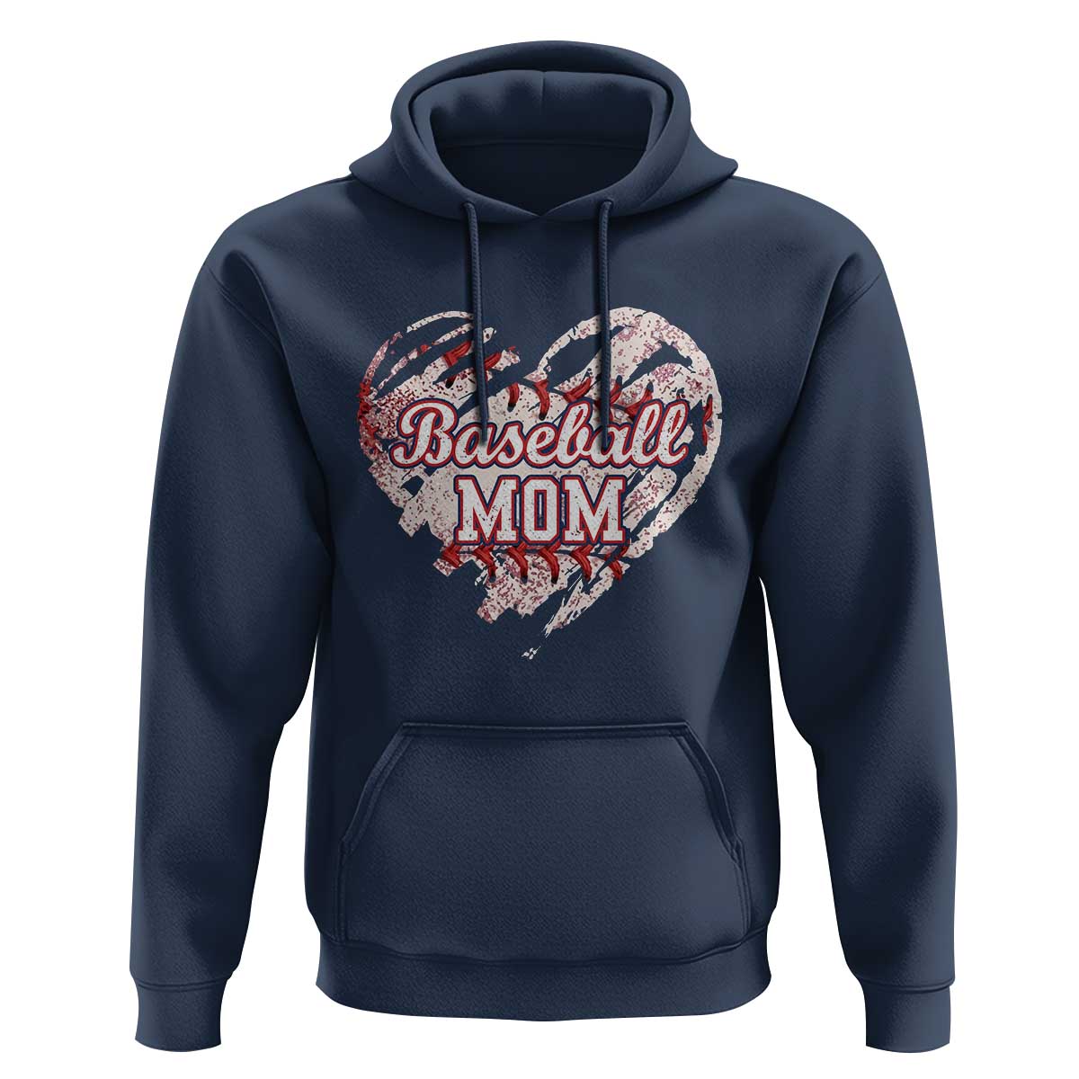 Baseball Mom Hoodie Baseball Mama Life Game Day Vintage Heart