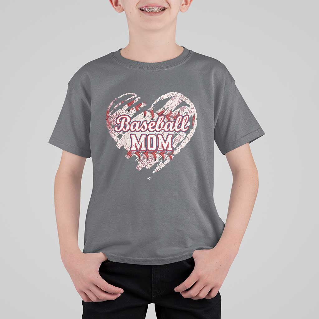 Baseball Mom T Shirt For Kid Baseball Mama Life Game Day Vintage Heart