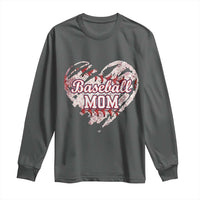 Baseball Mom Long Sleeve Shirt Baseball Mama Life Game Day Vintage Heart