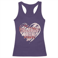 Baseball Mom Racerback Tank Top Baseball Mama Life Game Day Vintage Heart