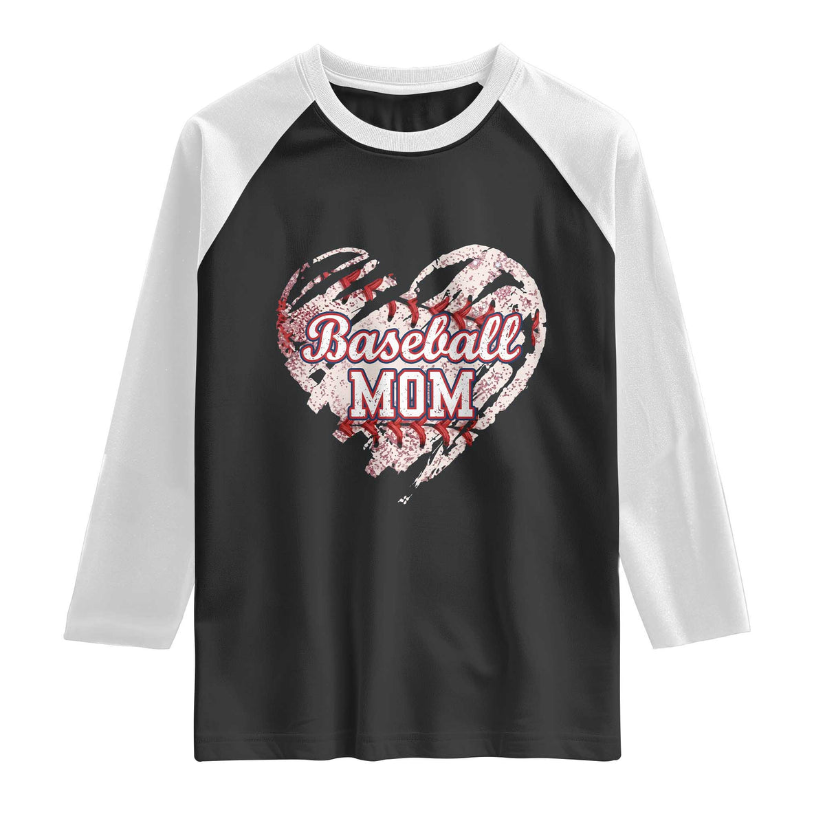 Baseball Mom Raglan Shirt Baseball Mama Life Game Day Vintage Heart