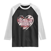 Baseball Mom Raglan Shirt Baseball Mama Life Game Day Vintage Heart