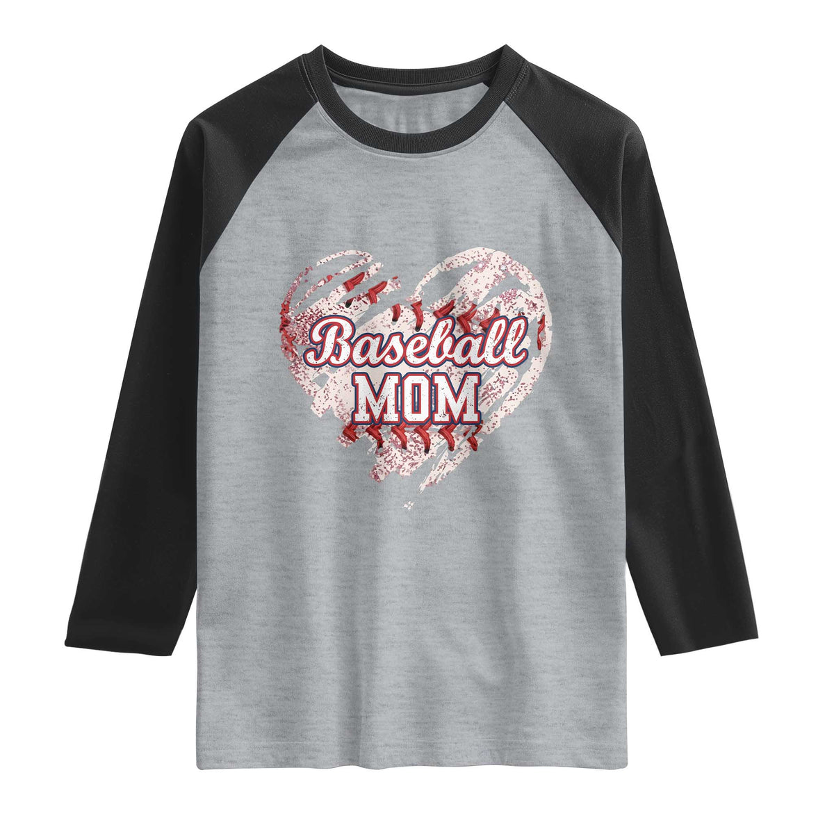 Baseball Mom Raglan Shirt Baseball Mama Life Game Day Vintage Heart