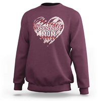 Baseball Mom Sweatshirt Baseball Mama Life Game Day Vintage Heart