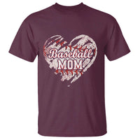 Baseball Mom T Shirt Baseball Mama Life Game Day Vintage Heart
