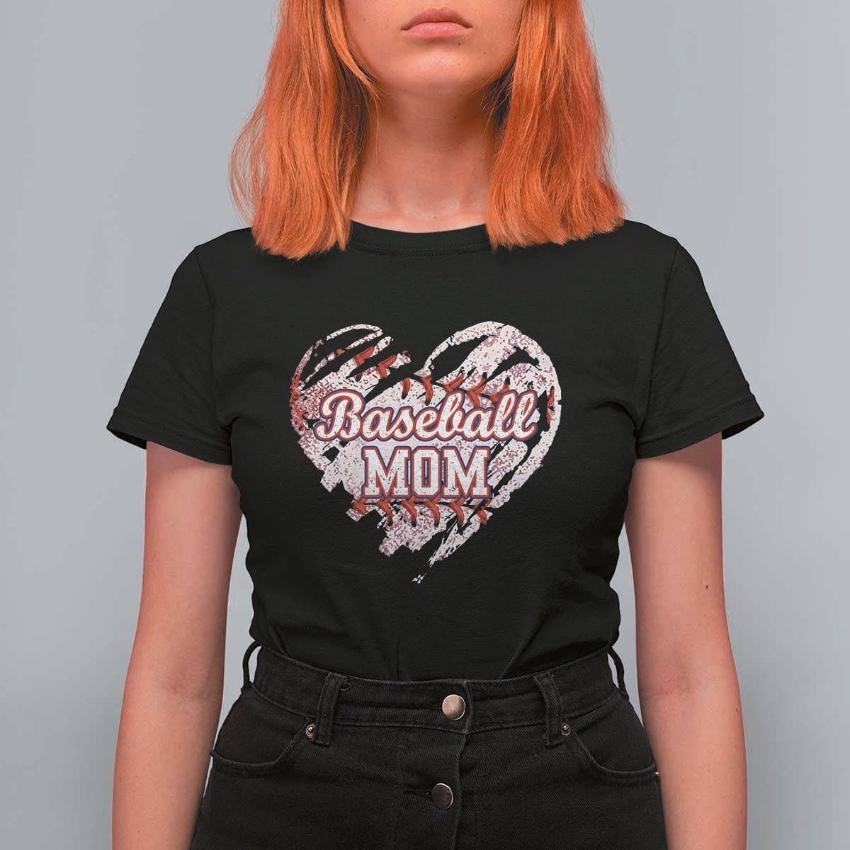 Baseball Mom T Shirt For Women Baseball Mama Life Game Day Vintage Heart