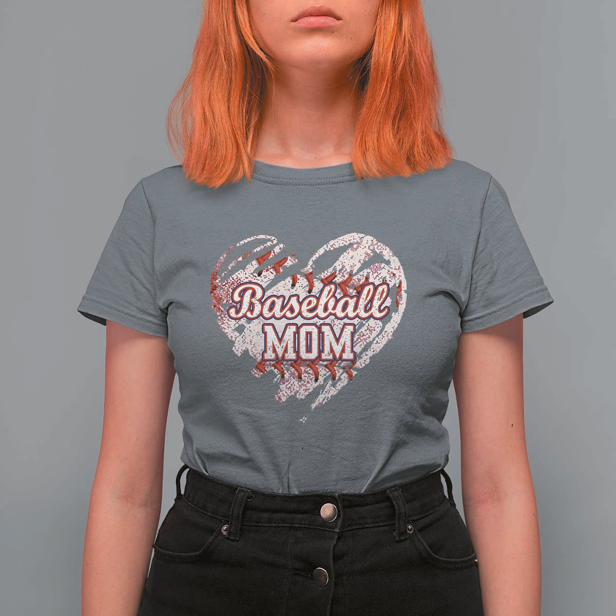 Baseball Mom T Shirt For Women Baseball Mama Life Game Day Vintage Heart