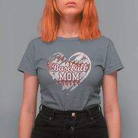Baseball Mom T Shirt For Women Baseball Mama Life Game Day Vintage Heart