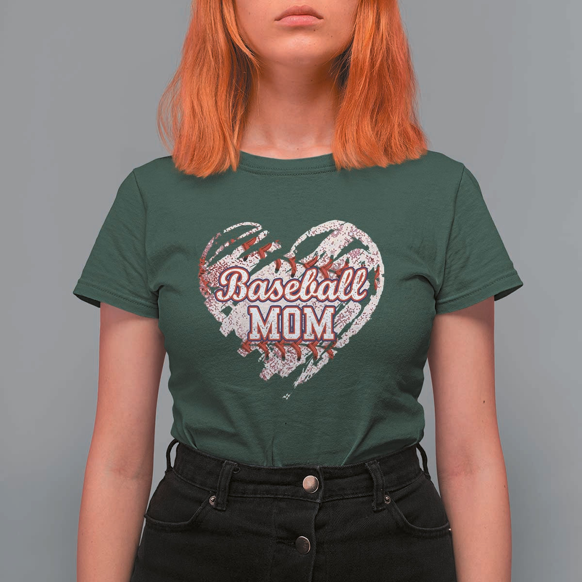 Baseball Mom T Shirt For Women Baseball Mama Life Game Day Vintage Heart