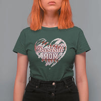 Baseball Mom T Shirt For Women Baseball Mama Life Game Day Vintage Heart
