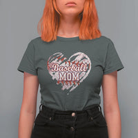 Baseball Mom T Shirt For Women Baseball Mama Life Game Day Vintage Heart