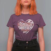 Baseball Mom T Shirt For Women Baseball Mama Life Game Day Vintage Heart
