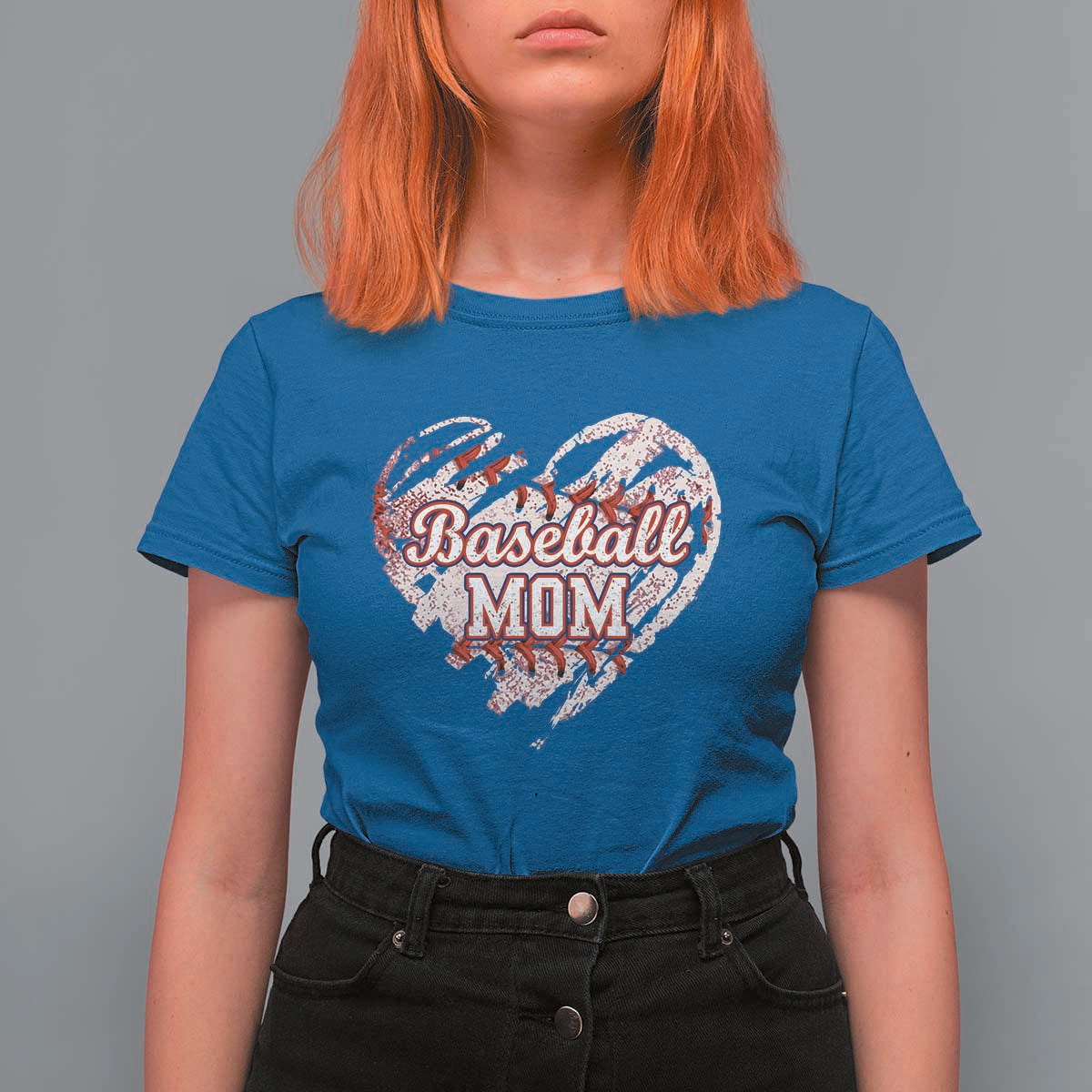 Baseball Mom T Shirt For Women Baseball Mama Life Game Day Vintage Heart